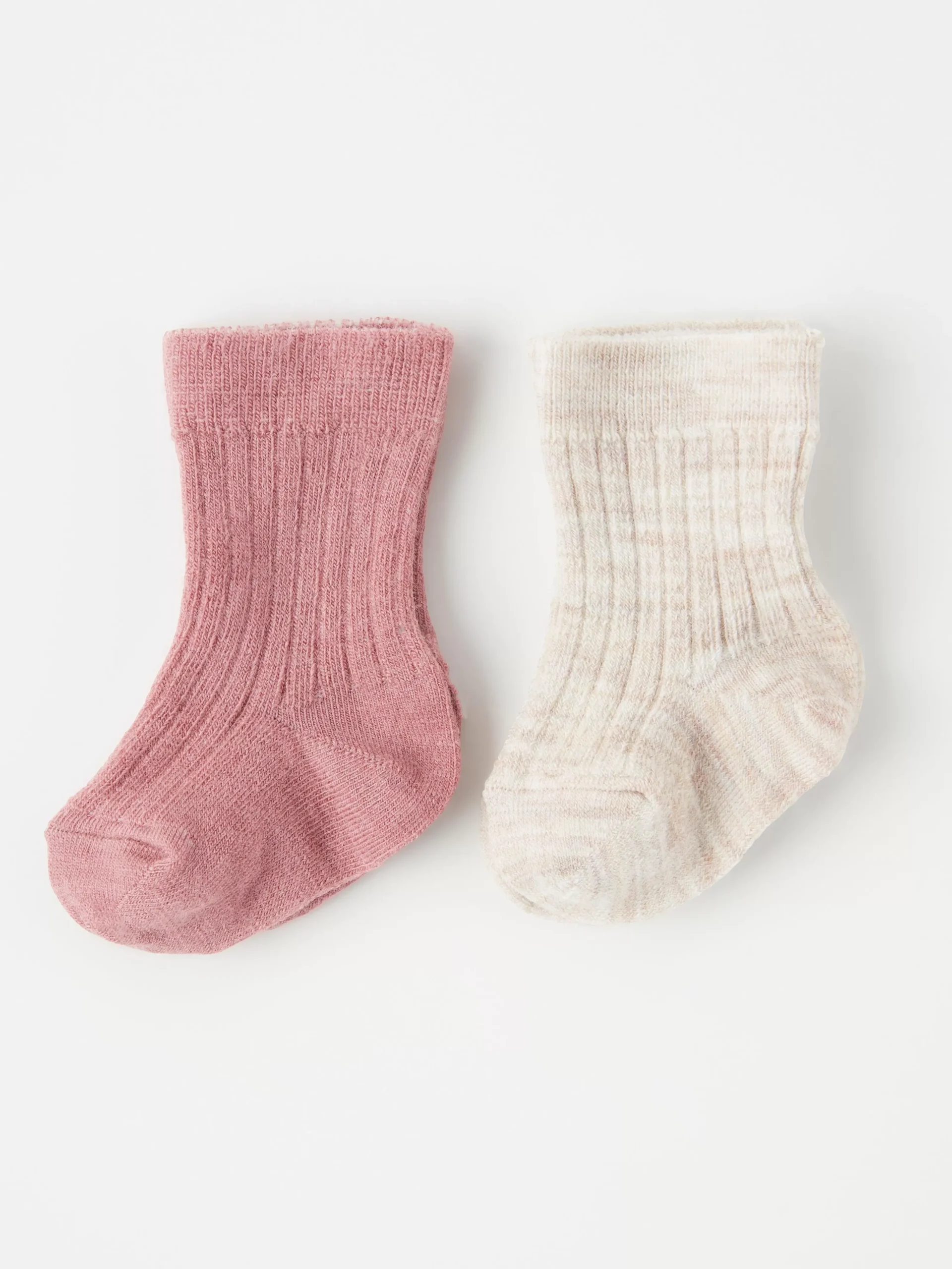 Strumpor & Strumpbyxor>Lindex 2-Pack Ribbade Strumpor I Ullblandning Dusty Pink