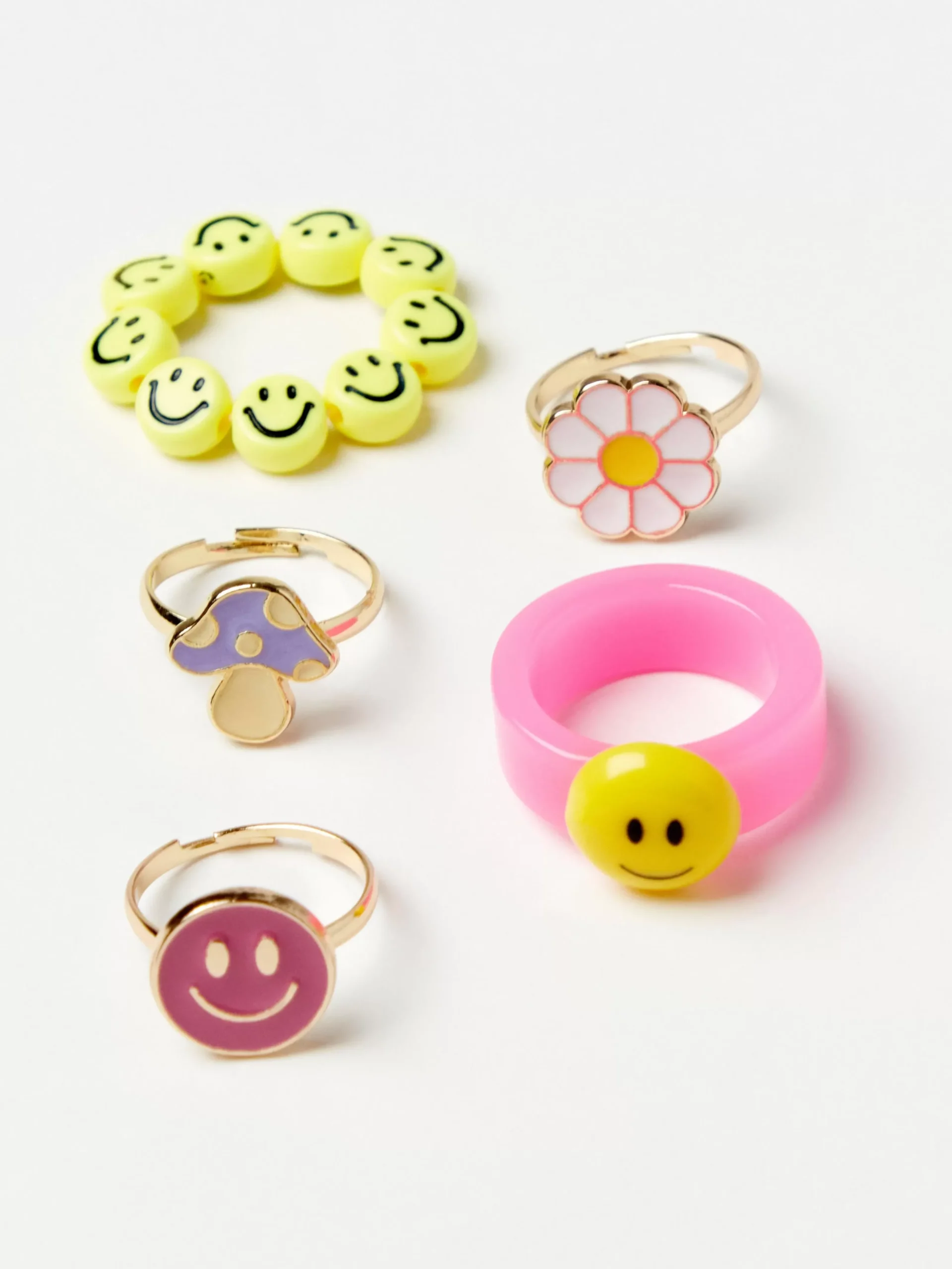 Accessoarer>Lindex 5-Pack Ringar Gold