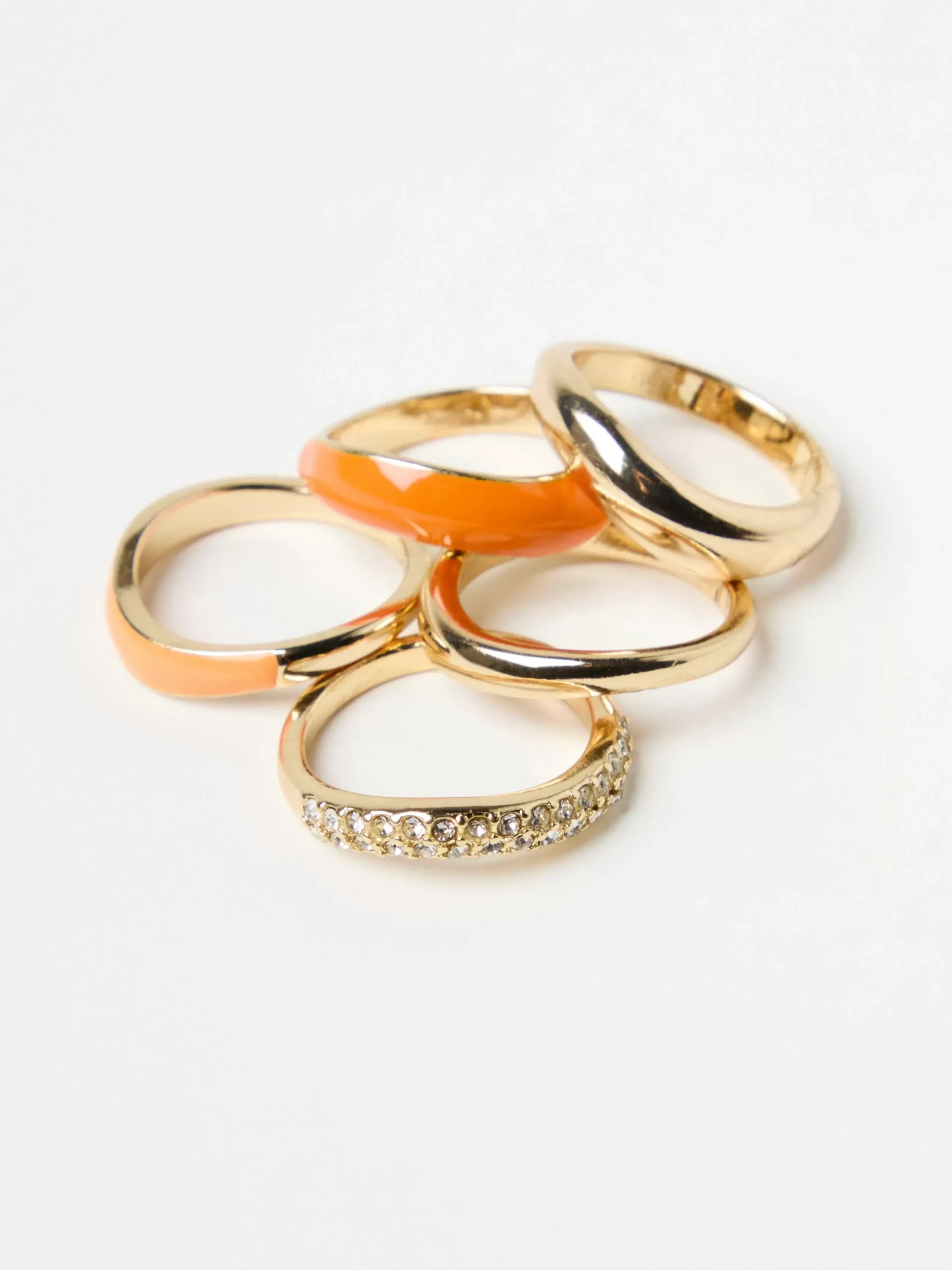 Accessoarer>Lindex 5-Pack Ringar Orange