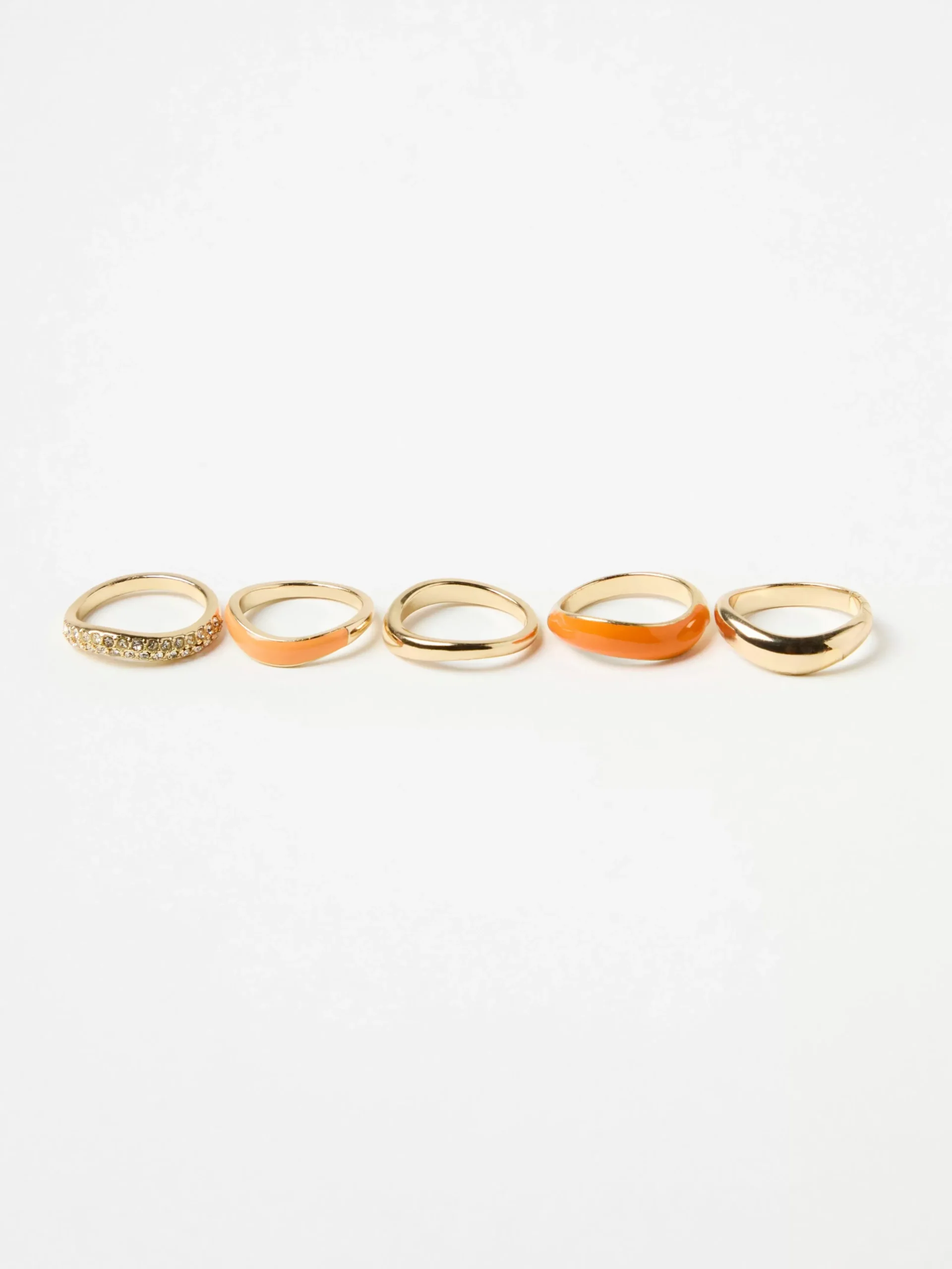 Accessoarer>Lindex 5-Pack Ringar Orange