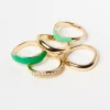 Accessoarer>Lindex 5-Pack Ringar Green