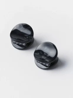 Accessoarer>Lindex 2-Pack Runda Harklammor Black