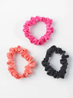 Accessoarer>Lindex 3-Pack Satinscrunchies Black