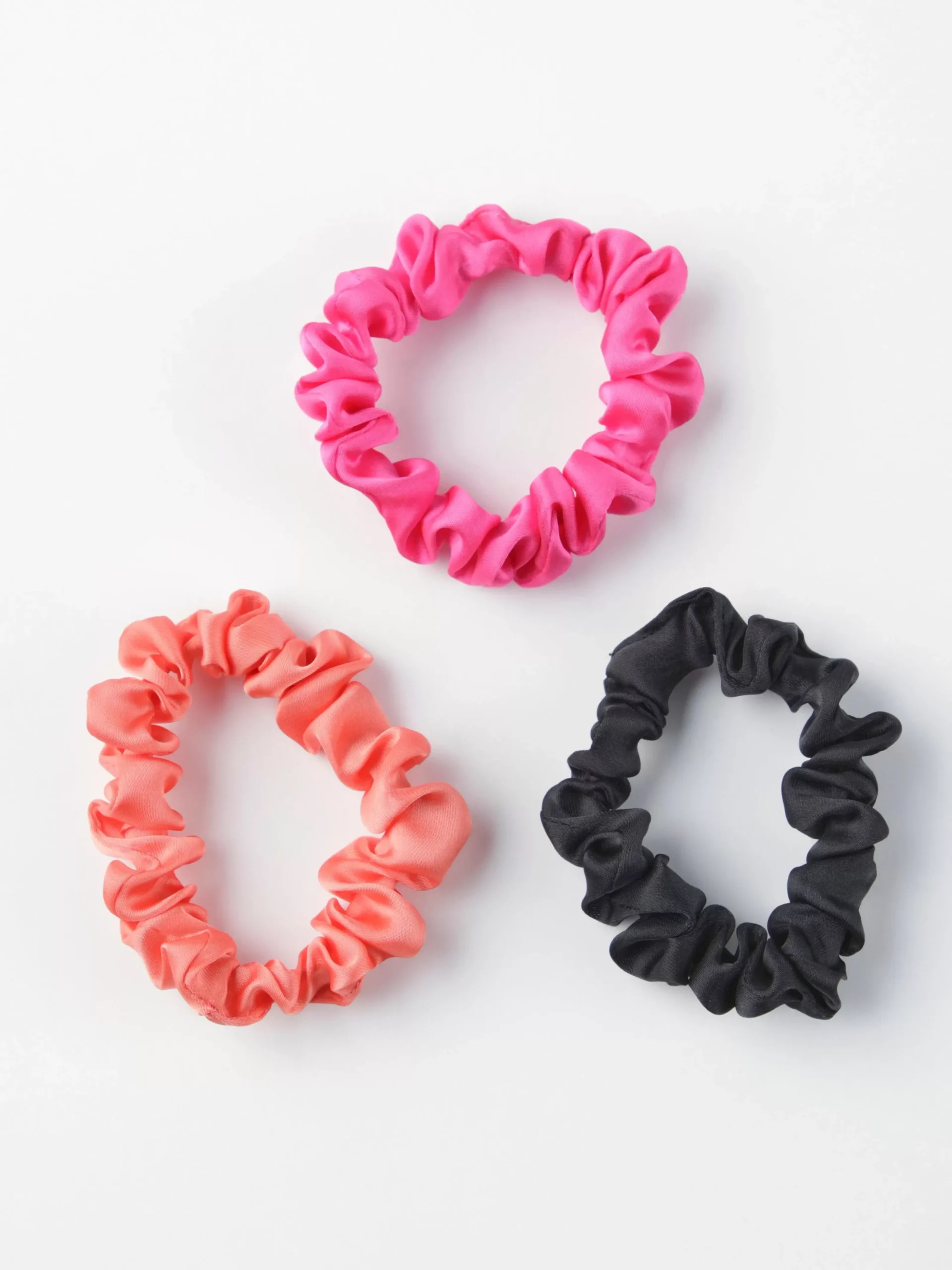 Accessoarer>Lindex 3-Pack Satinscrunchies Black