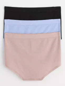 Trosor>Lindex 3-Pack Seamless High Waist Trosor Light Dusty Blue