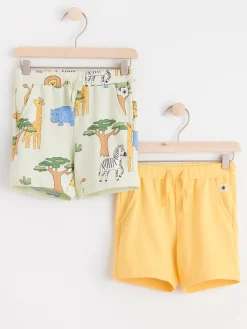 Byxor & Leggings>Lindex 2-Pack Shorts Light Dusty Green