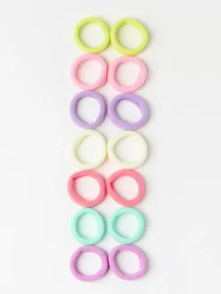 Accessoarer>Lindex 14-Pack Sma Harsnoddar Light Pink