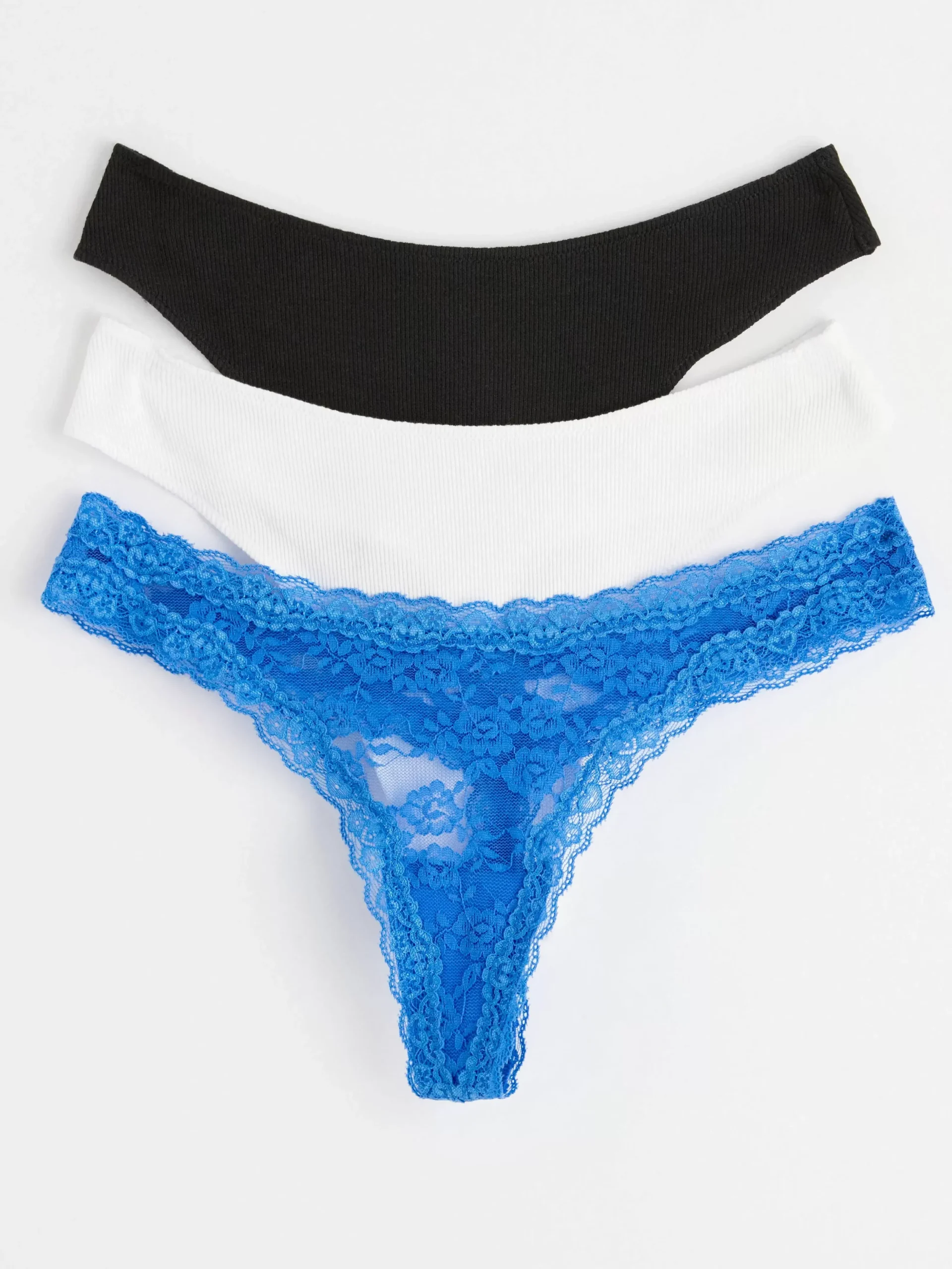 Trosor>Lindex 3-Pack Stringtrosa Low Blue