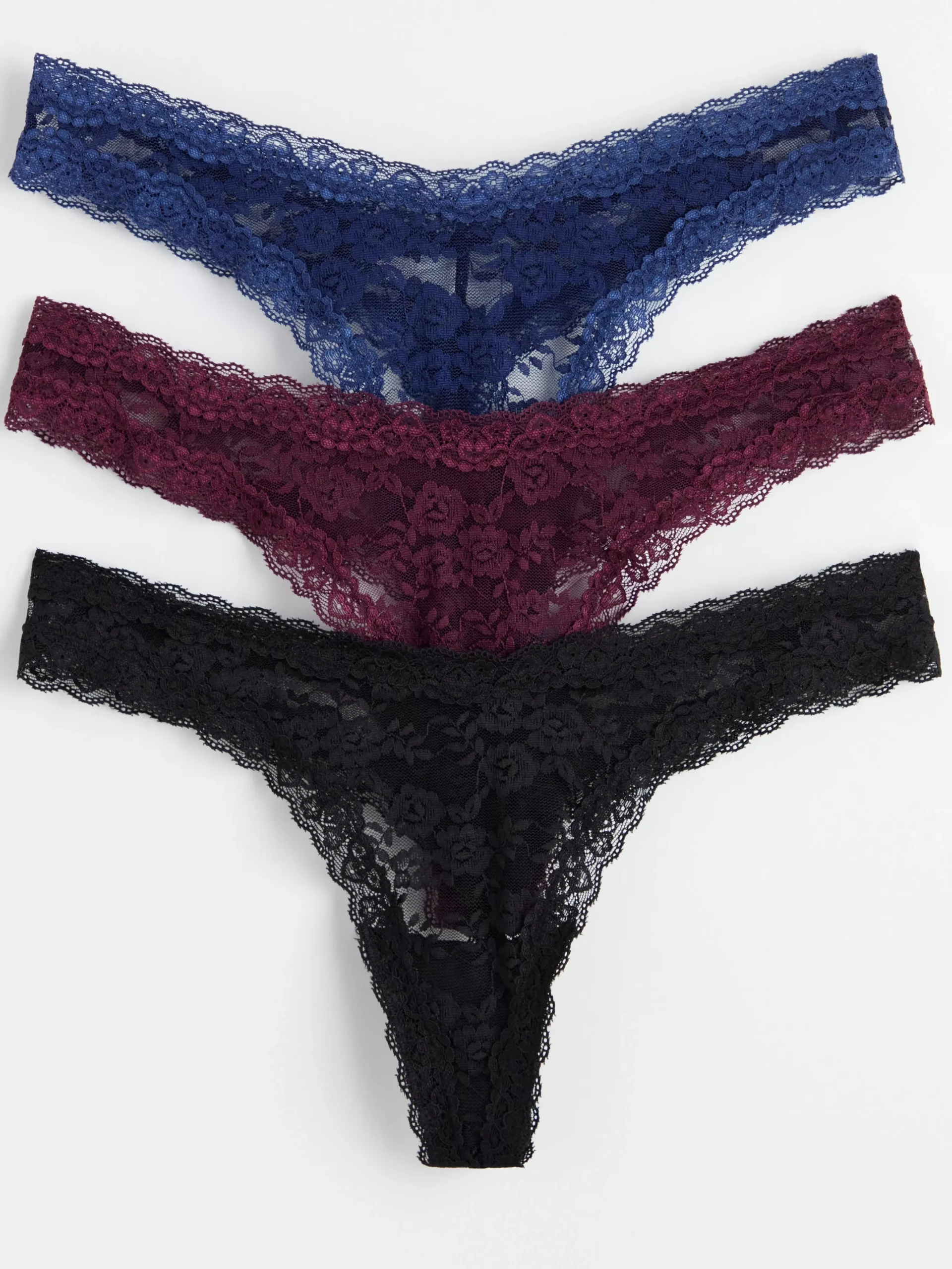 Trosor>Lindex 3-Pack Stringtrosa Low Dark Blue