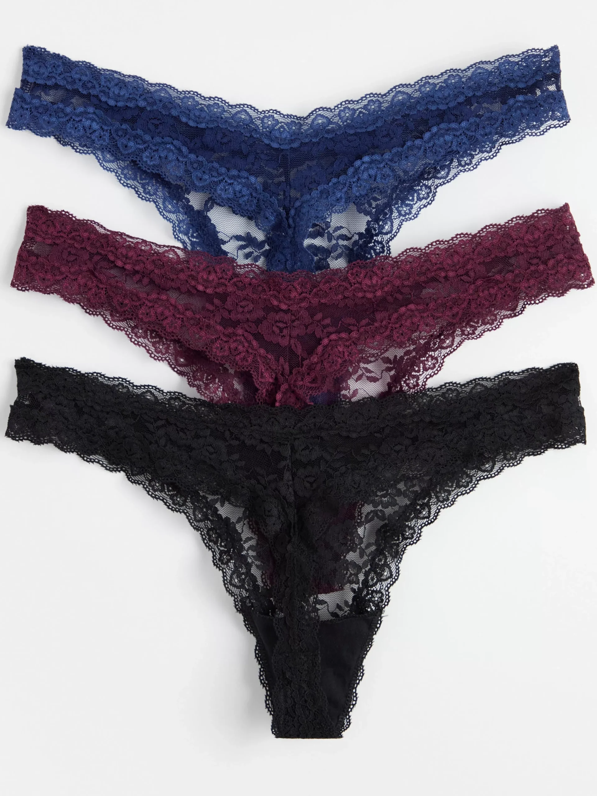 Trosor>Lindex 3-Pack Stringtrosa Low Dark Blue