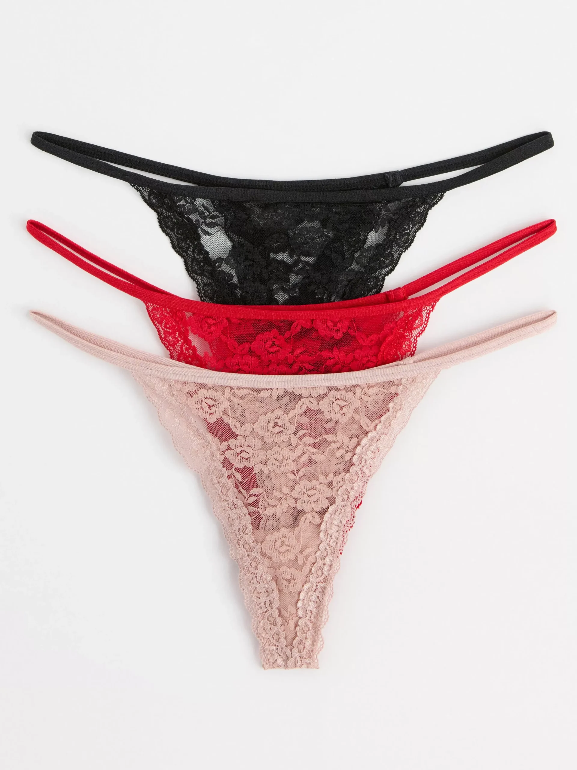 Trosor>Lindex 3-Pack Stringtrosa Low Light Dusty Pink