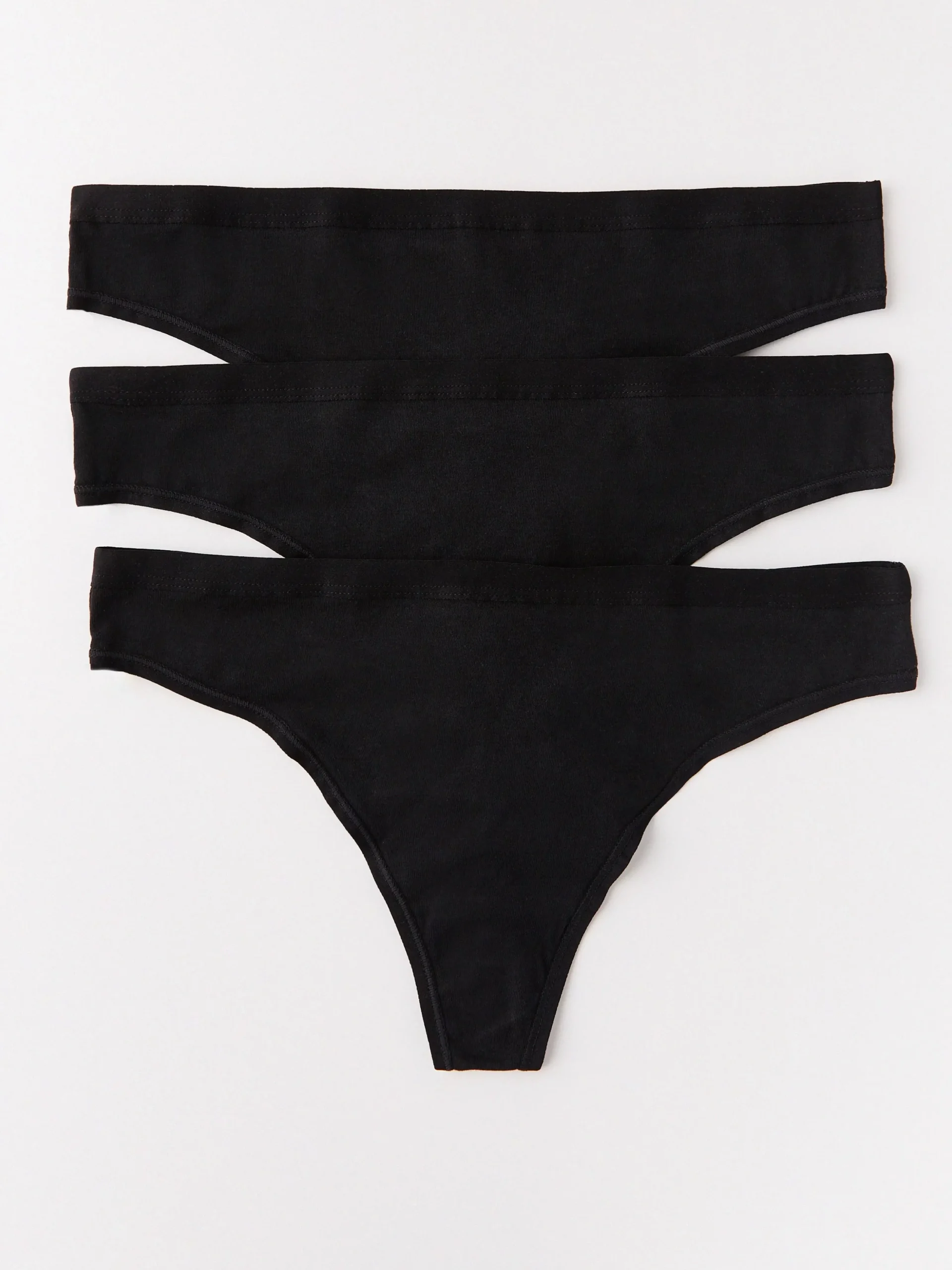 Trosor>Lindex 3-Pack Stringtrosa Regular Black