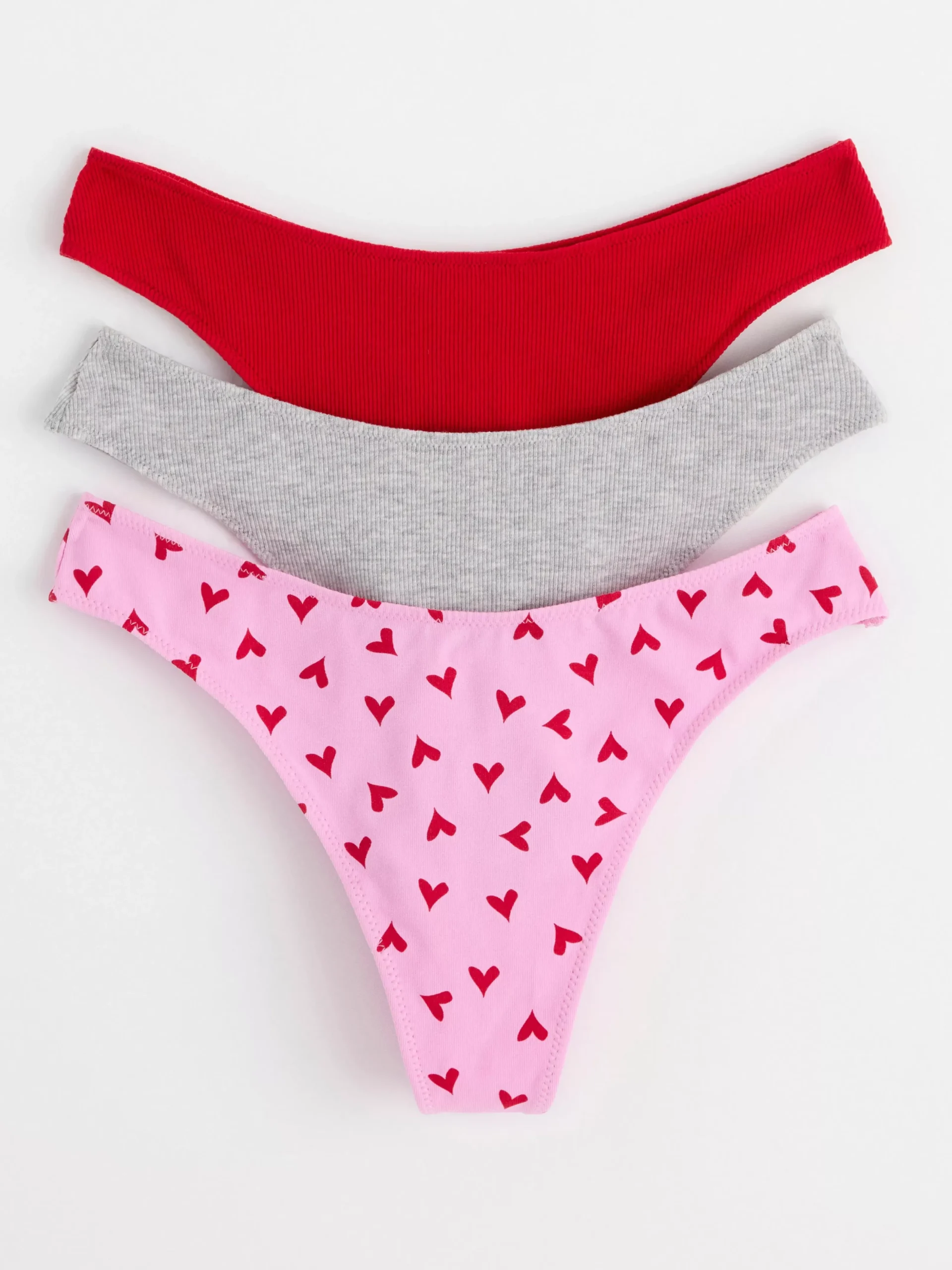 Trosor>Lindex 3-Pack Stringtrosor Low Waist Light Pink