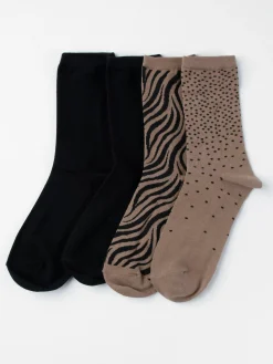 Strumpor>Lindex 4-Pack Strumpor Dark Khaki