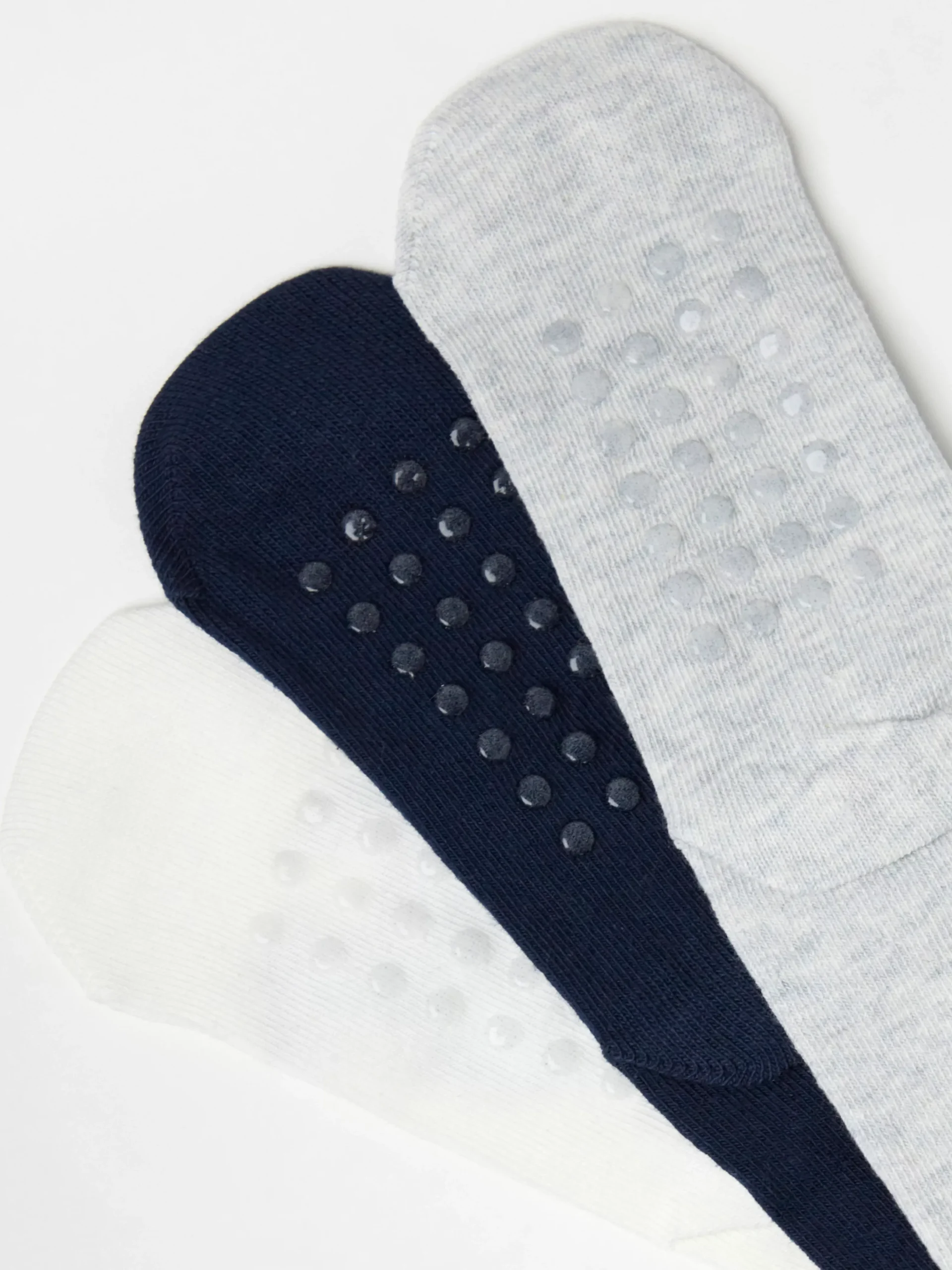 Underkläder>Lindex 3-Pack Strumpor Med Antislip Och Apor Light Dusty White