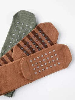 Underkläder>Lindex 3-Pack Strumpor Med Bjornmotiv Och Antislip Brown
