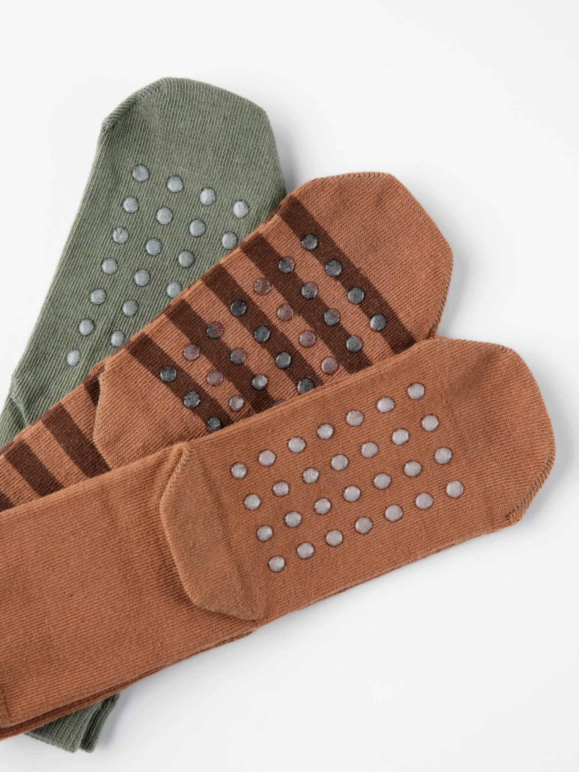 Underkläder>Lindex 3-Pack Strumpor Med Bjornmotiv Och Antislip Brown