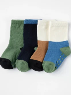 Strumpor & Strumpbyxor>Lindex 4-Pack Strumpor Med Fargblock Green