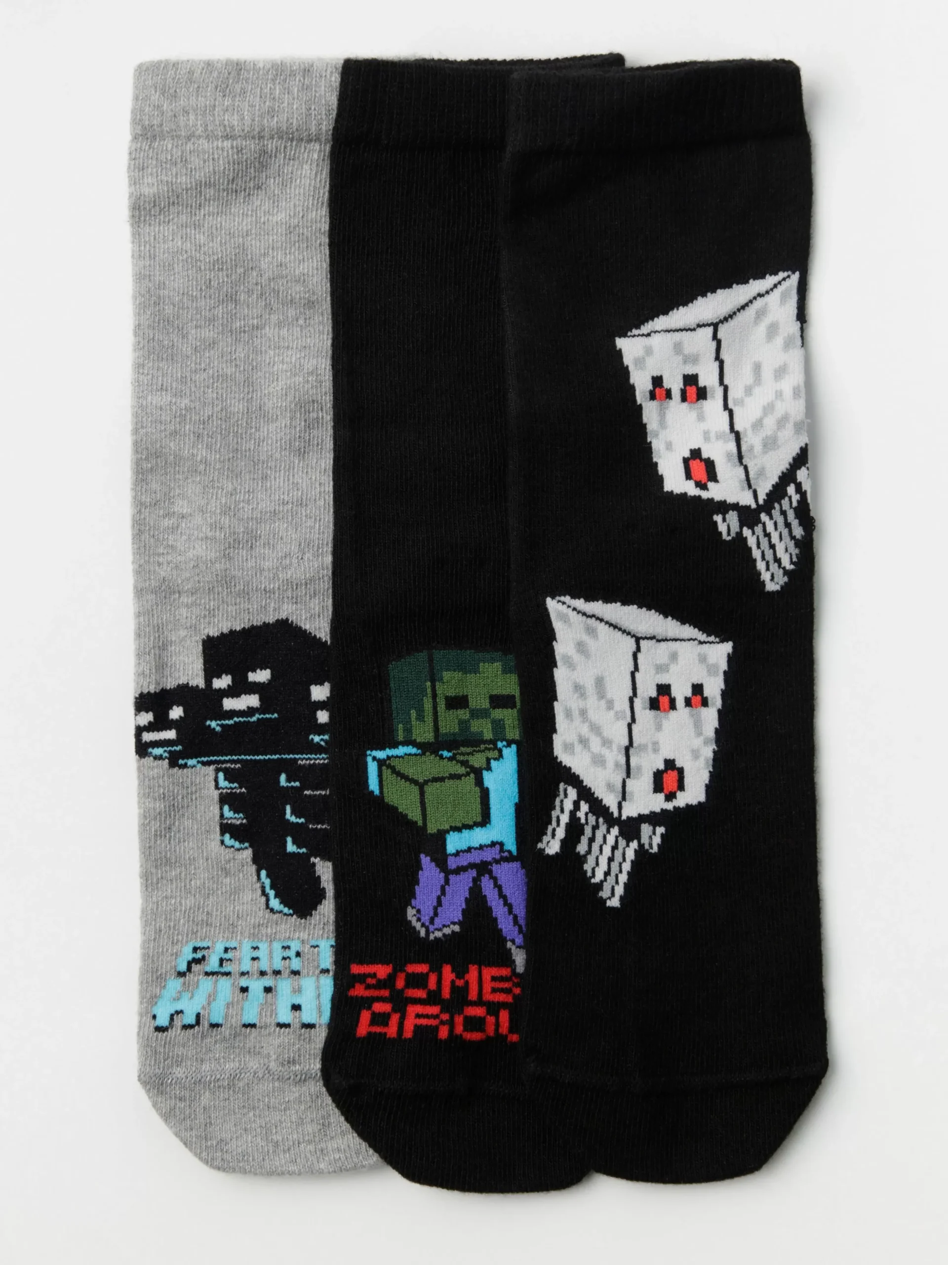 Underkläder>Lindex 3-Pack Strumpor Med Motiv Med Minecraft Black