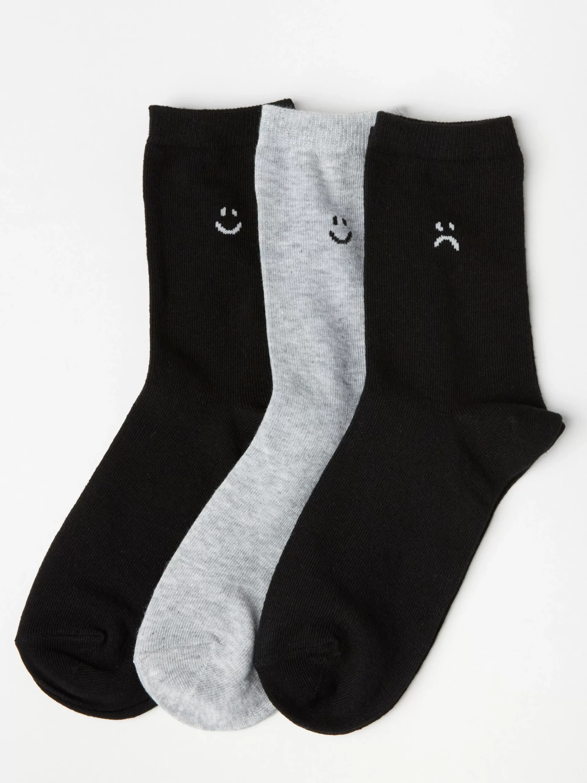 Underkläder>Lindex 3-Pack Strumpor Med Smileys Black