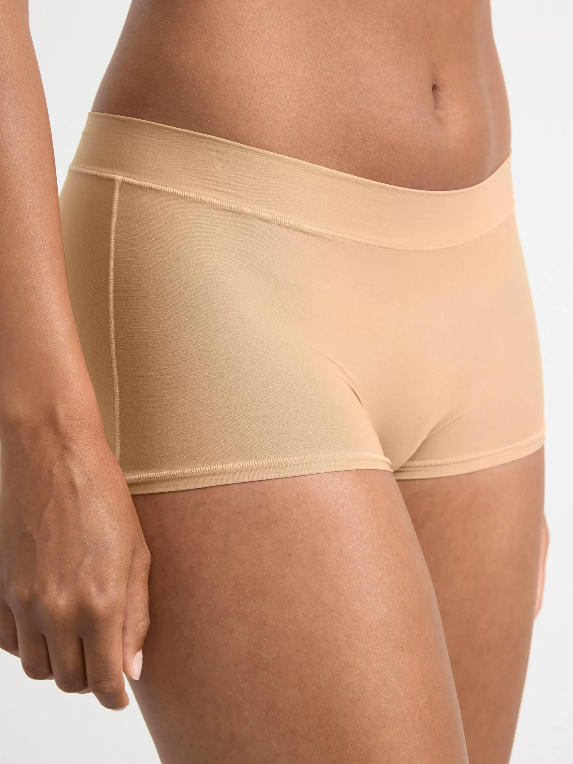 Trosor>Lindex 3-Pack Superstretchiga Boxertrosor Med Hog Midja Dark Dusty Brown