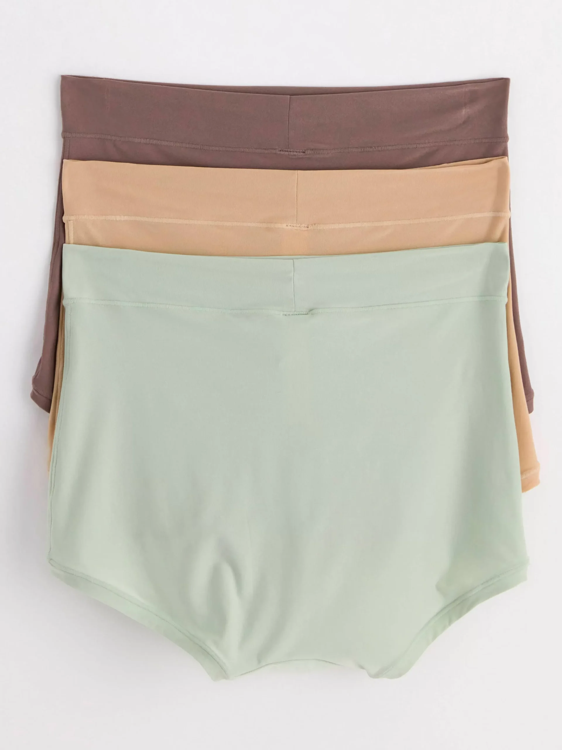 Trosor>Lindex 3-Pack Superstretchiga Boxertrosor Med Hog Midja Dark Dusty Brown