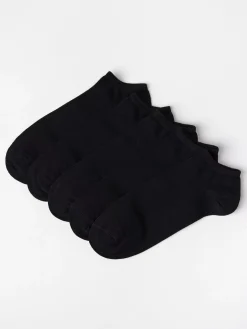 Underkläder>Lindex 5-Pack Svarta Footies Black