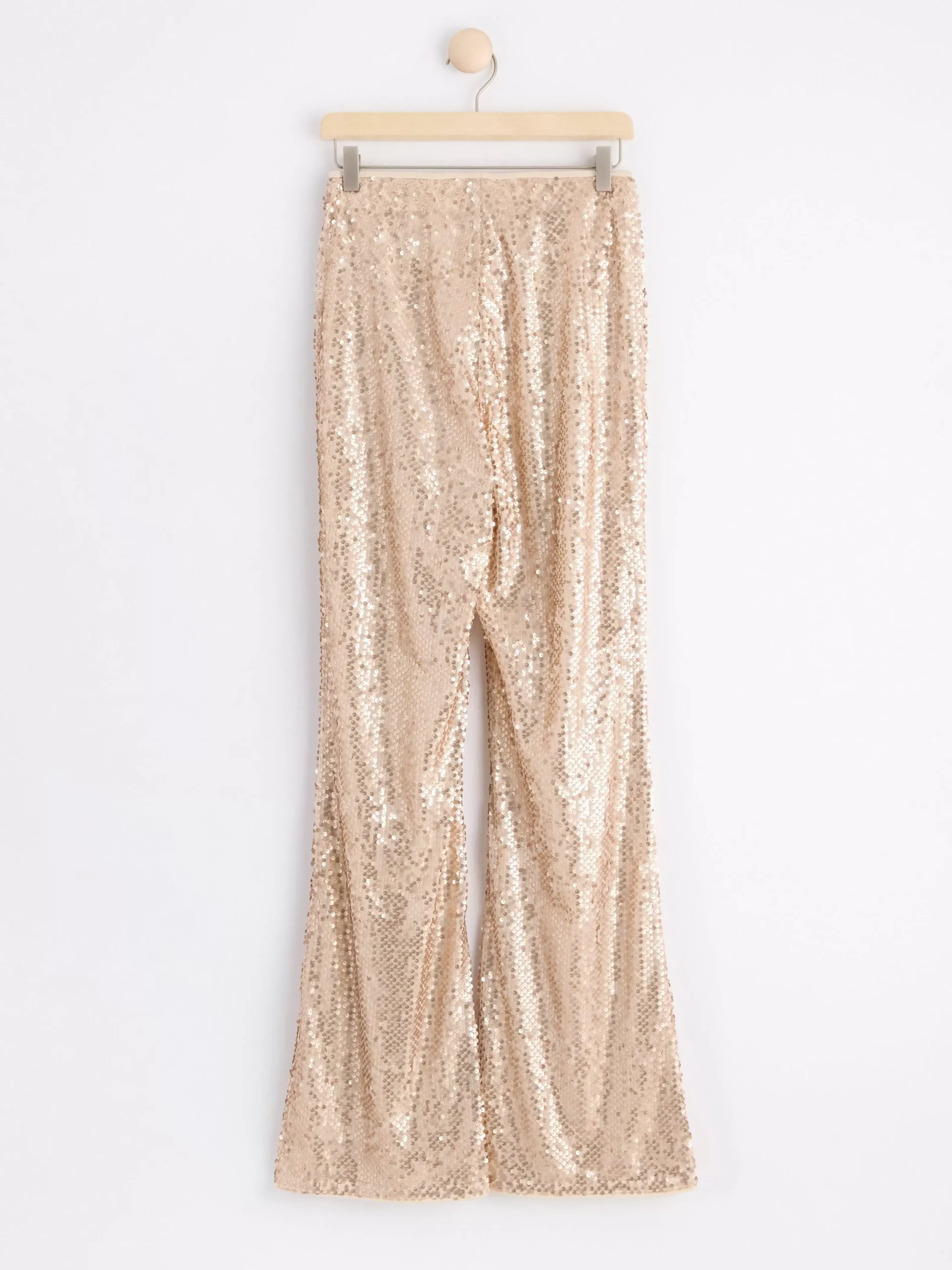 Byxor>Lindex Paljettbyxa Light Beige