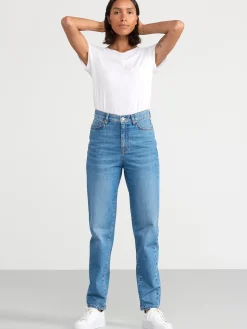 Jeans>Lindex Pam Mom High Waist Jeans Denim Blue