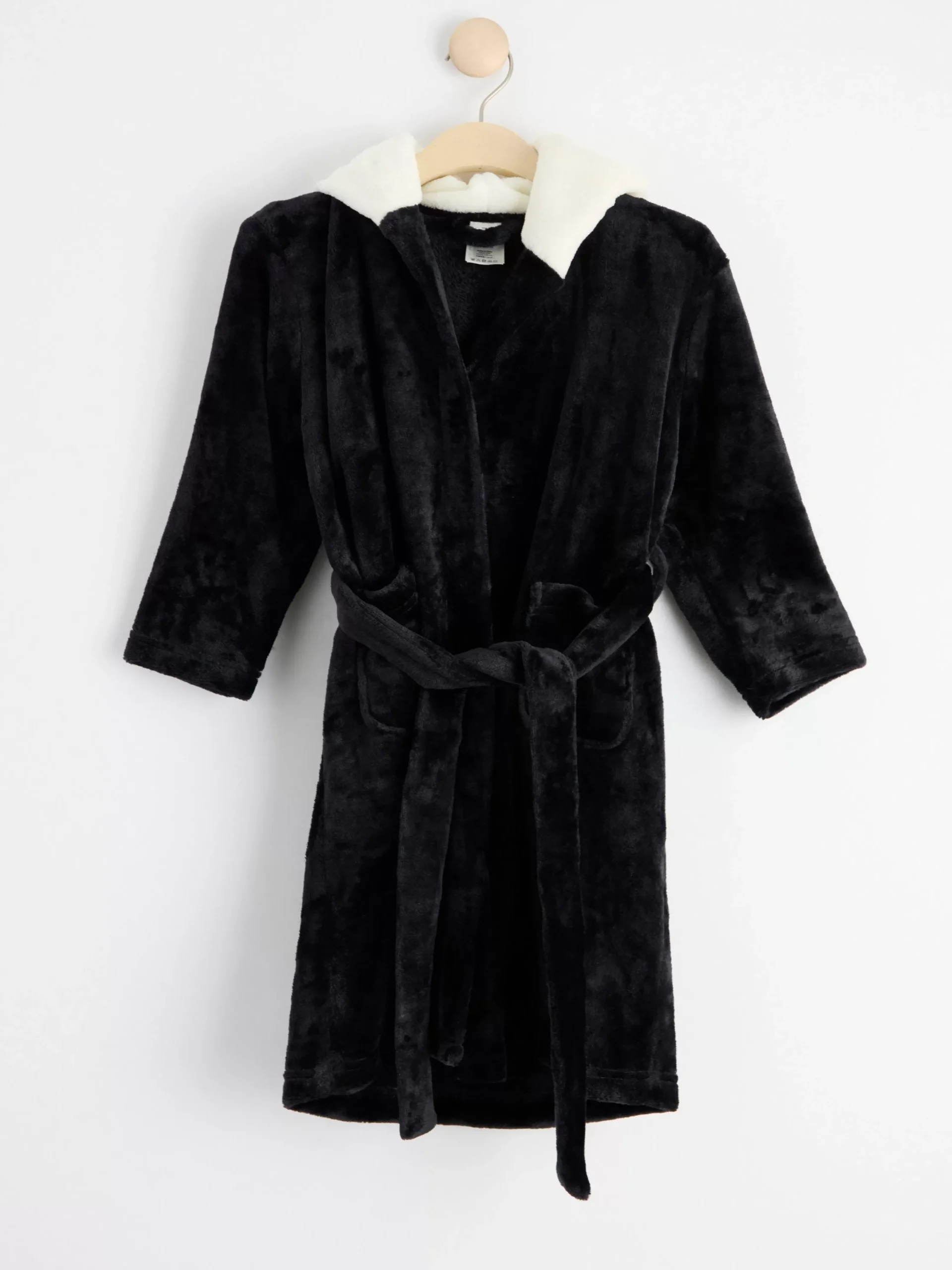 Nattplagg>Lindex Pandamorgonrock I Fleece Black