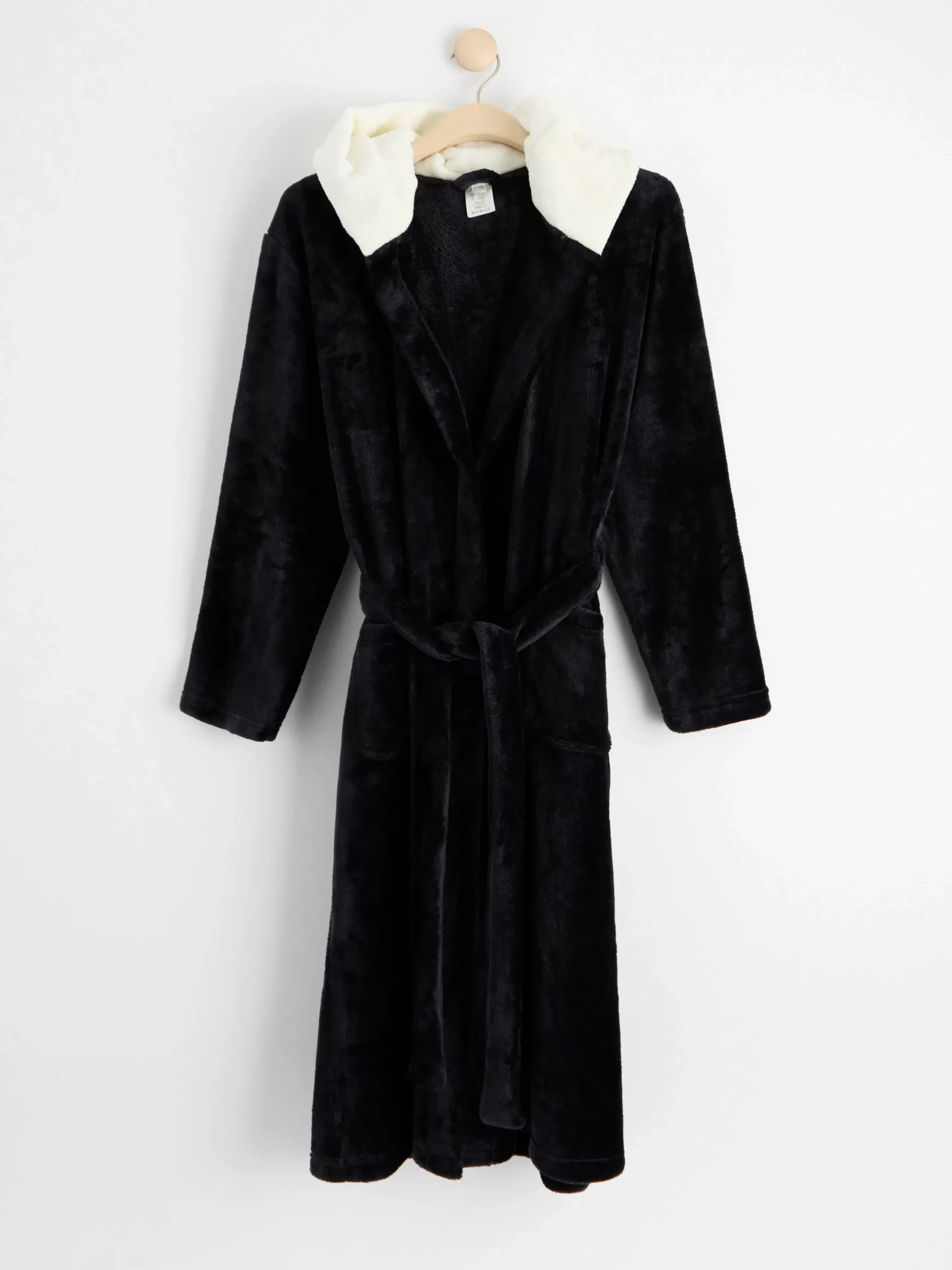 Nattplagg>Lindex Pandamorgonrock I Fleece Black