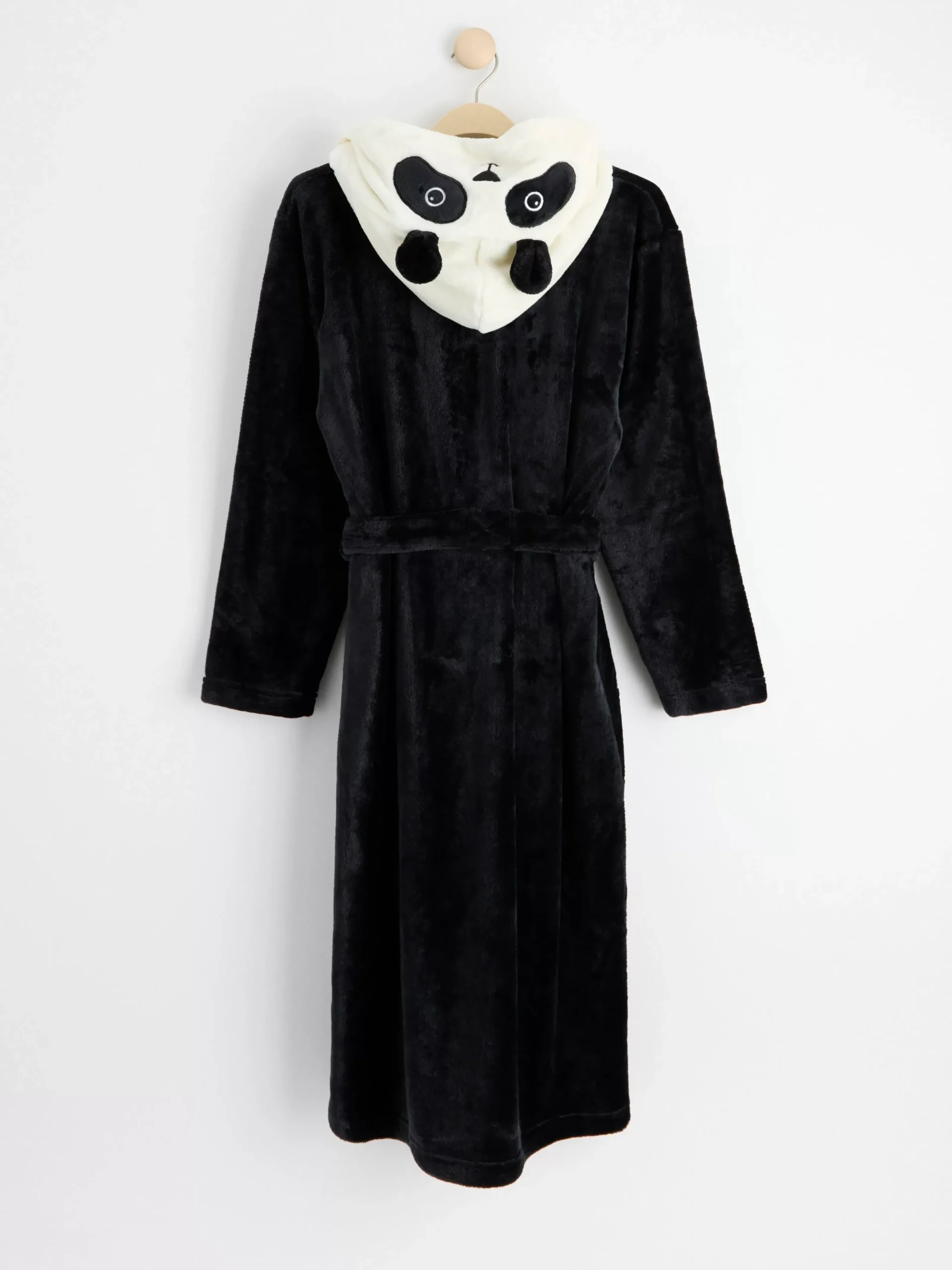 Nattplagg>Lindex Pandamorgonrock I Fleece Black
