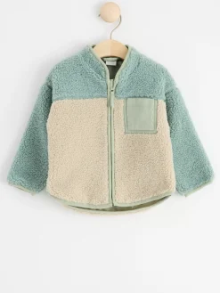 Ytterkläder>Lindex Pilejacka Med Kontrasterande Farger Light Beige
