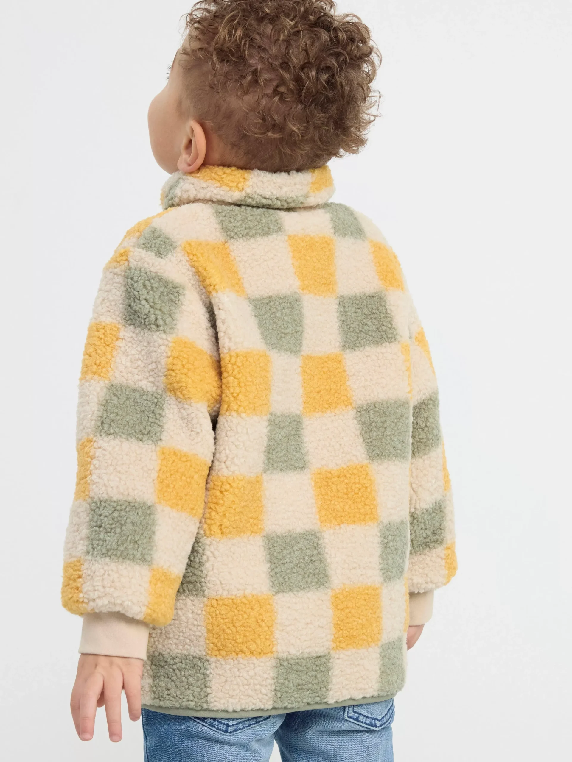 Ytterkläder>Lindex Pilejacka Med Monster Light Beige