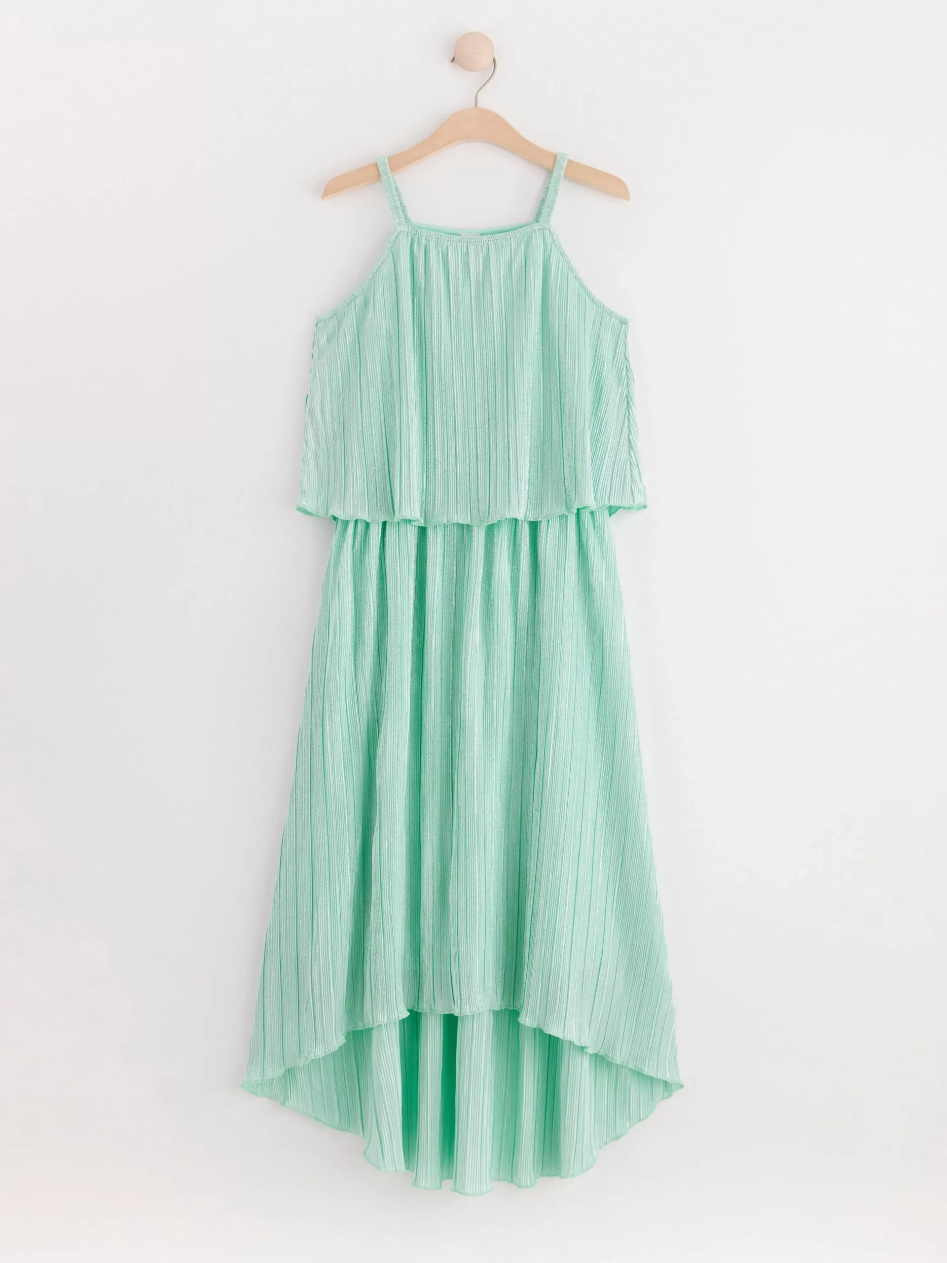 Klänningar>Lindex Plisserad Armlos Klanning Light Aqua
