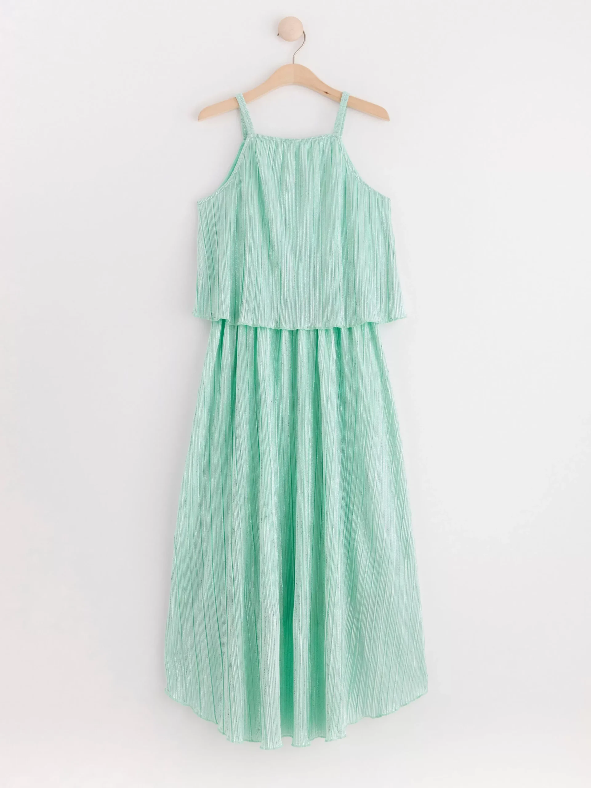 Klänningar>Lindex Plisserad Armlos Klanning Light Aqua