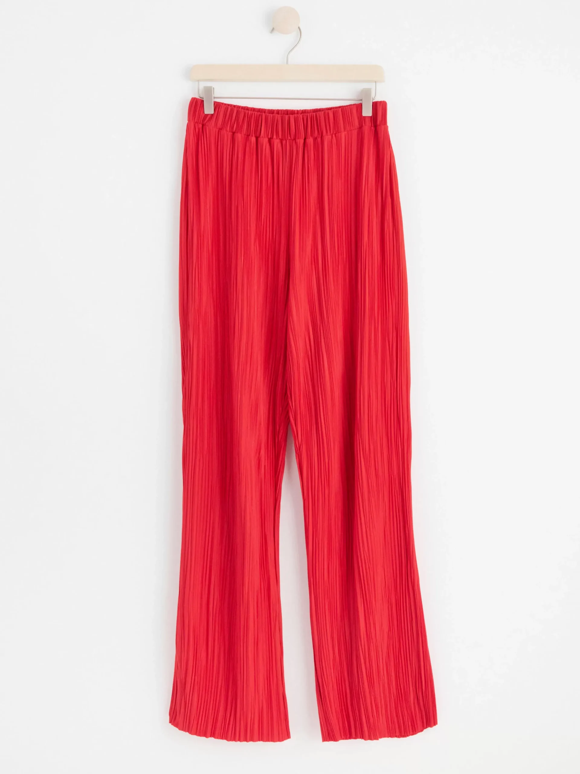 Byxor>Lindex Plisserad Byxa Dark Red