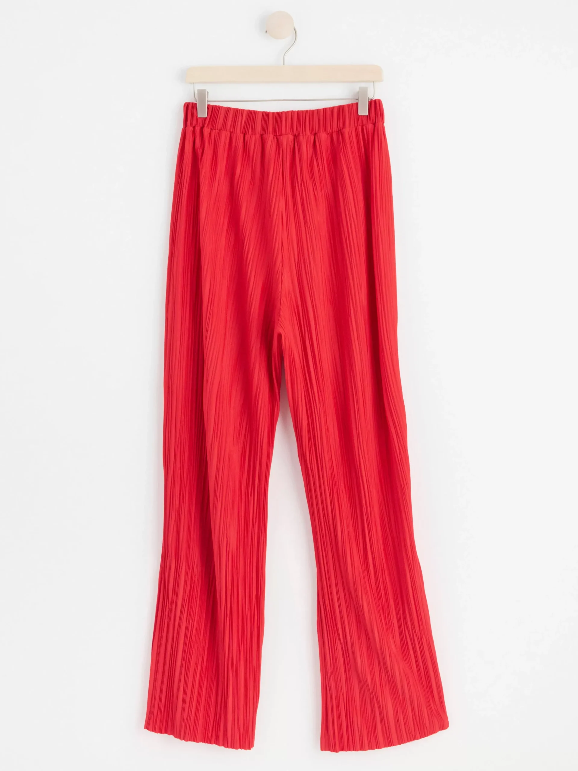 Byxor>Lindex Plisserad Byxa Dark Red