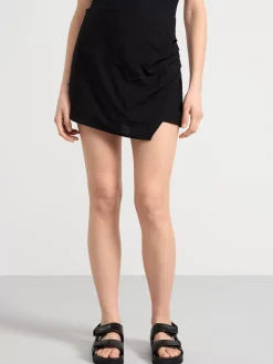 Shorts & Cykelbyxor>Lindex Plisserad Byxkjol Black