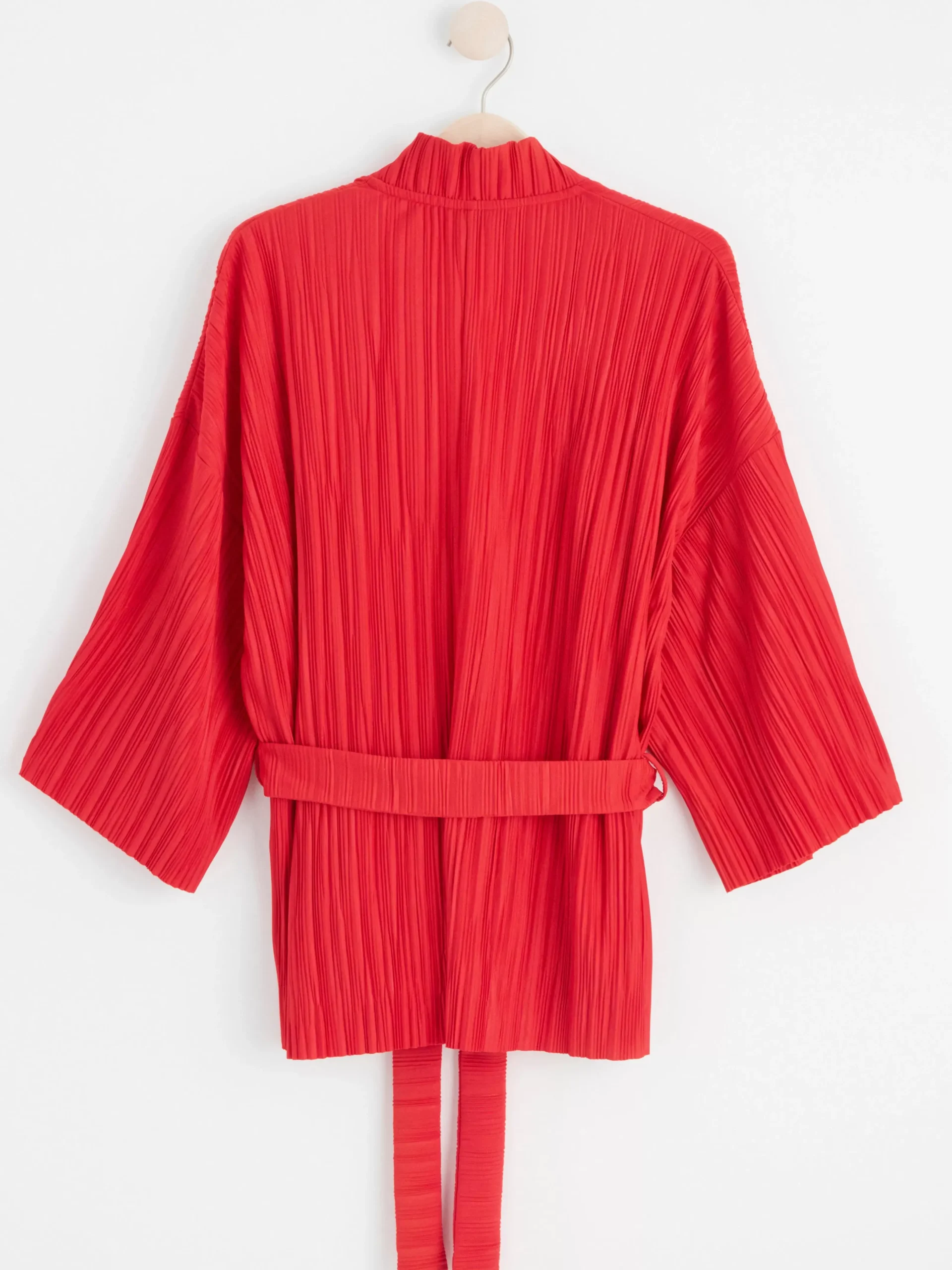 Kavajer>Lindex Plisserad Kimono Dark Red