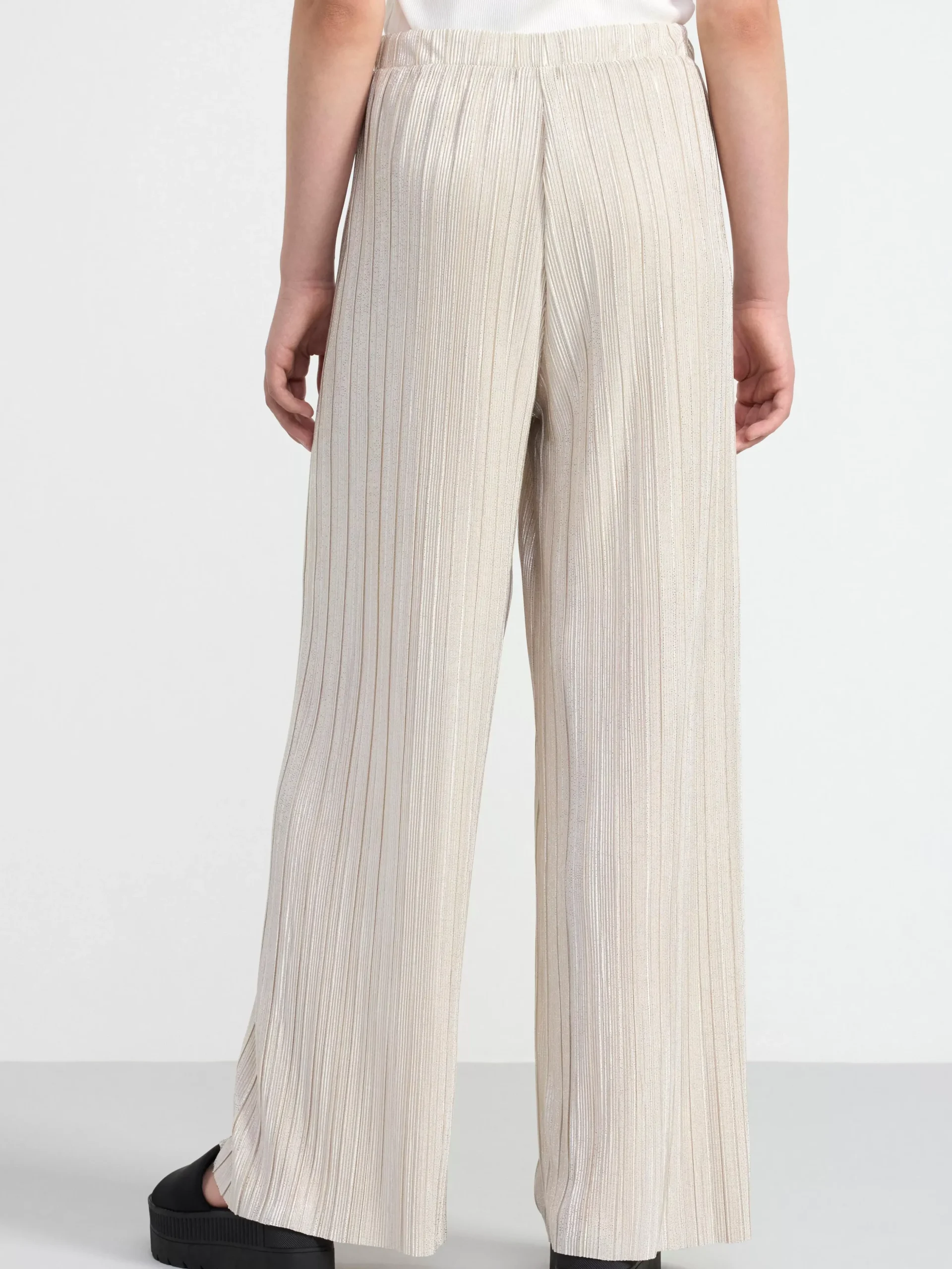 Byxor & Leggings>Lindex Plisserad Trikabyxa Light Beige