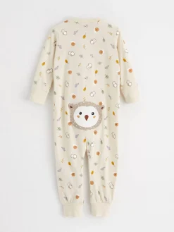 Pyjamas>Lindex Pyjamas Med Djurtryck Light Beige