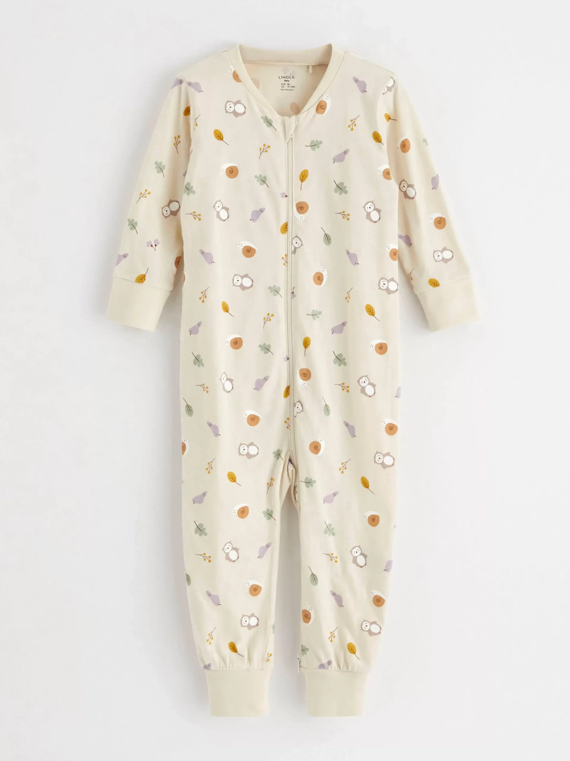Pyjamas>Lindex Pyjamas Med Djurtryck Light Beige