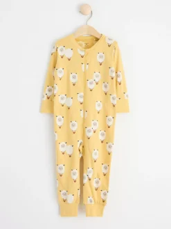 Pyjamas>Lindex Pyjamas Med Far Som Ballonger Light Dusty Yellow
