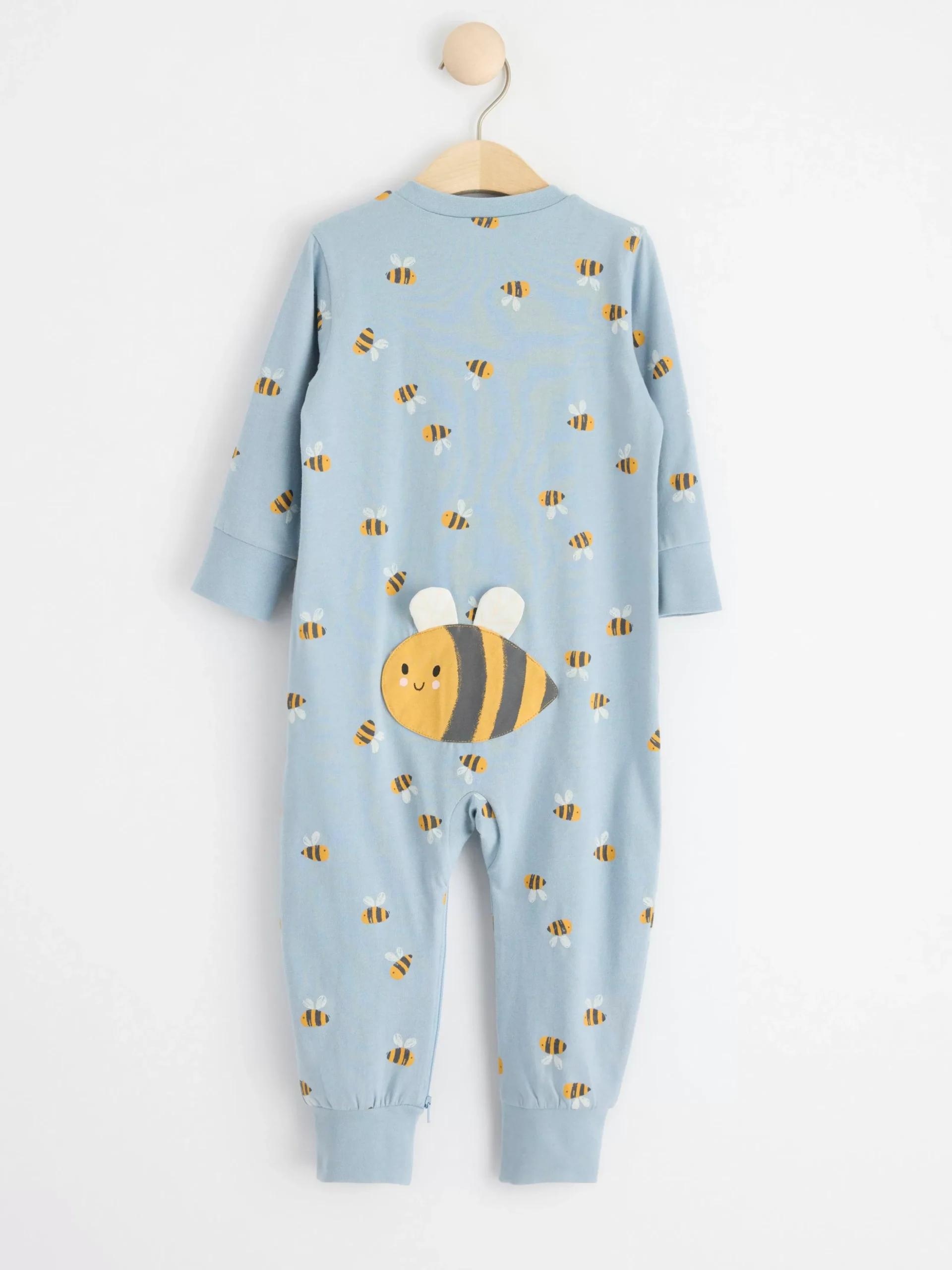 Pyjamas>Lindex Pyjamas Med Humlor Light Dusty Blue