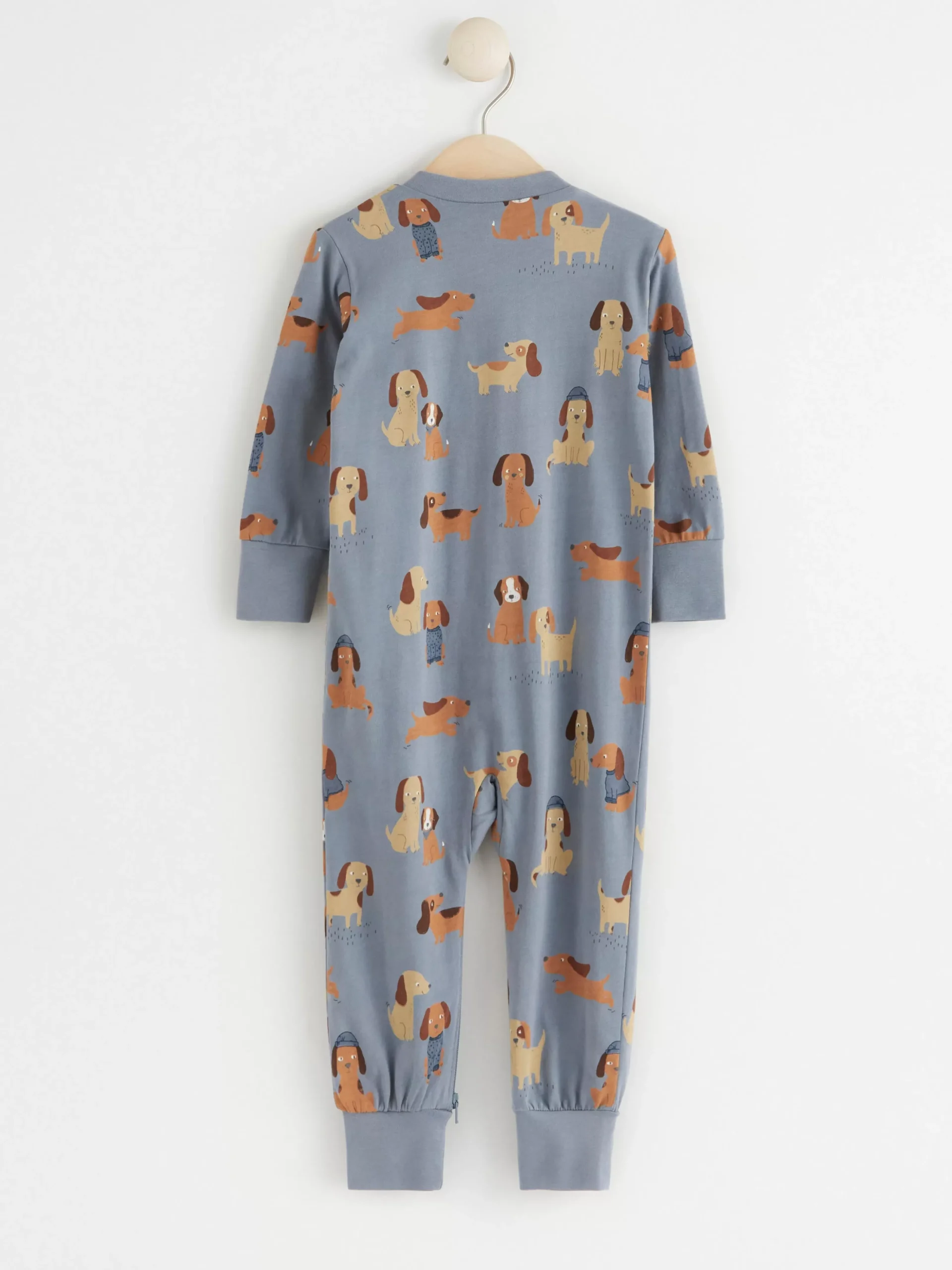 Pyjamas>Lindex Pyjamas Med Hundar Dusty Blue