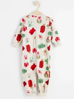 Pyjamas>Lindex Pyjamas Med Julklappar Light Beige