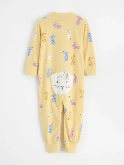 Pyjamas>Lindex Pyjamas Med Kaniner Light Dusty Yellow