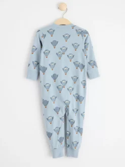 Pyjamas>Lindex Pyjamas Med Ugglor Som Luftballonger Light Dusty Blue