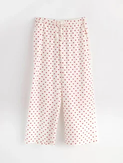 Nattplagg>Lindex Pyjamasbyxa I Backebolja Red